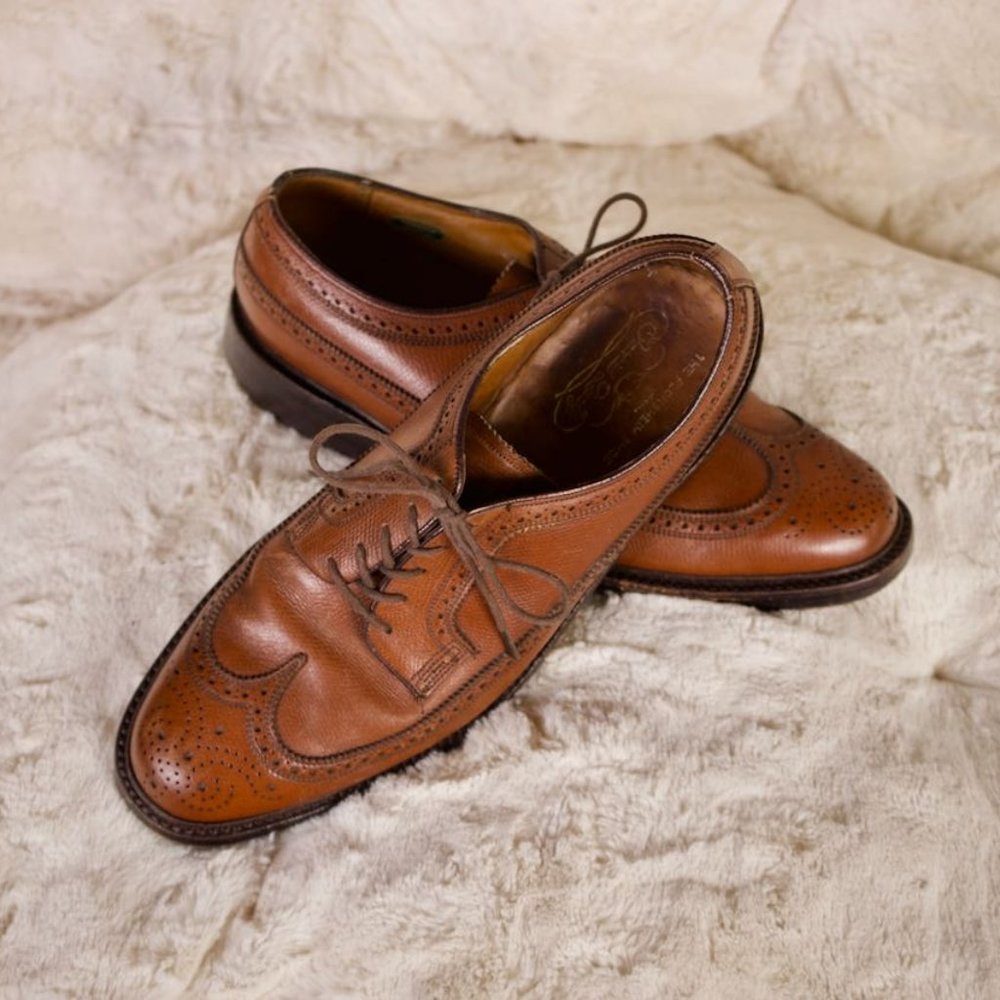 Vintage Wingtip Oxford Shoes
